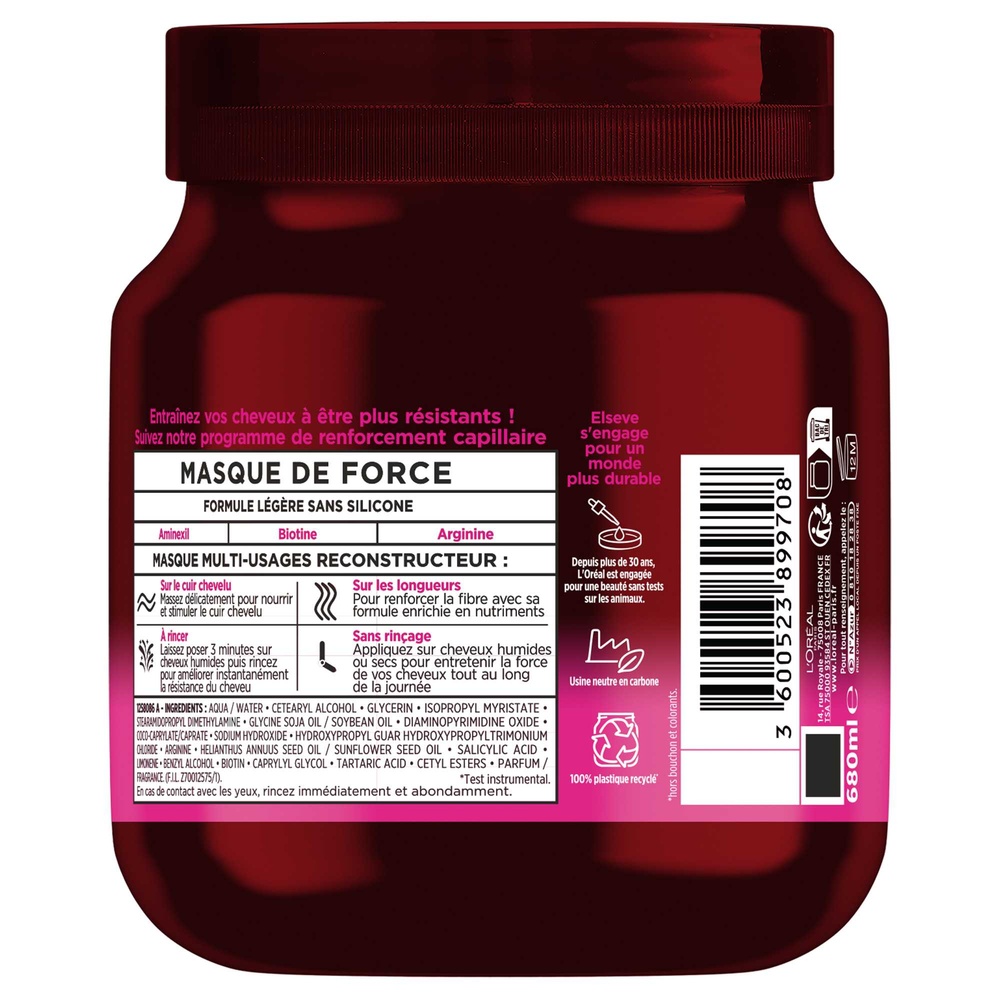 L'Oréal Paris Elseve Full Resist Masque de force multi-usages enrichi encompléments capillaires