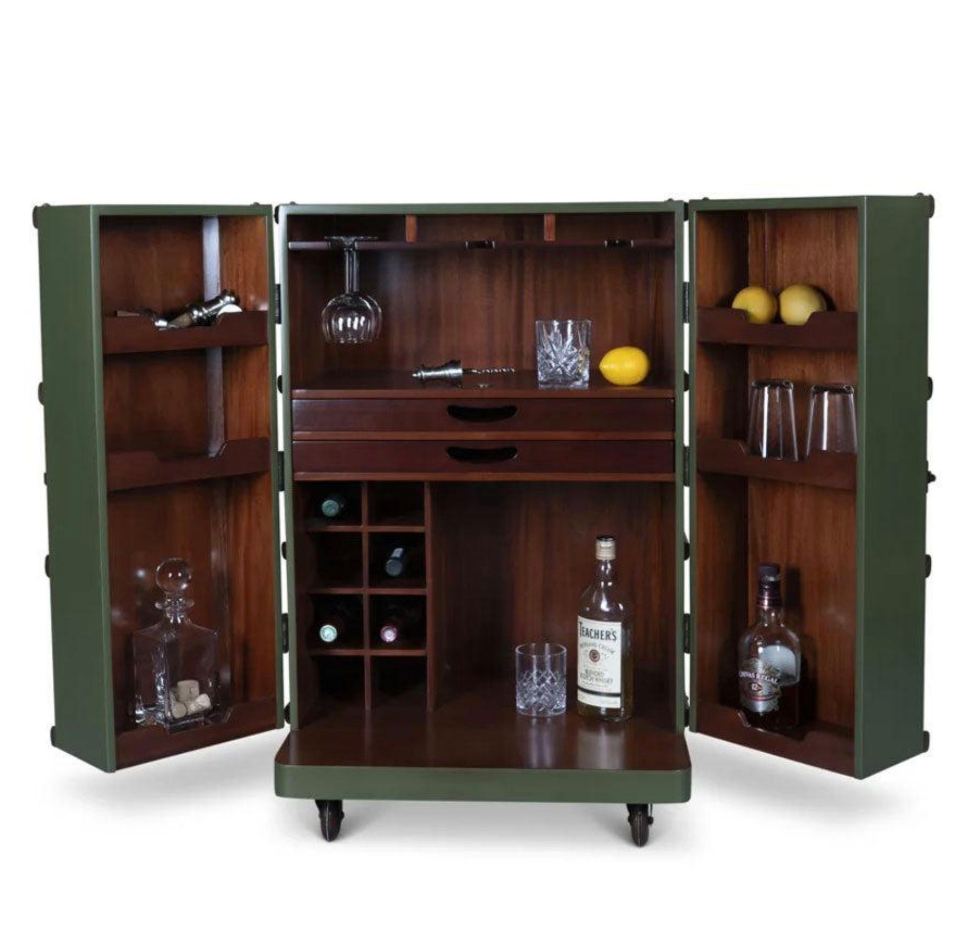 AUTHENTIC MODELS Barschrank Polo Club Bar, Field Green