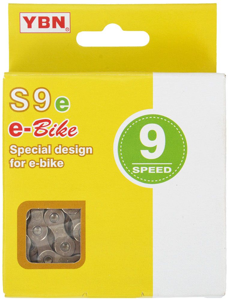 YBN 9-fach E-Bike Kette S9e S2 136 Glieder silber kaufen | Bike-Discount