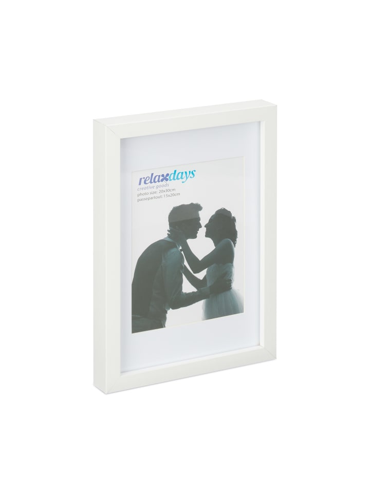 relaxdays 2x Bilderrahmen in Weiß - 20 x 30 cm günstig kaufen onesize