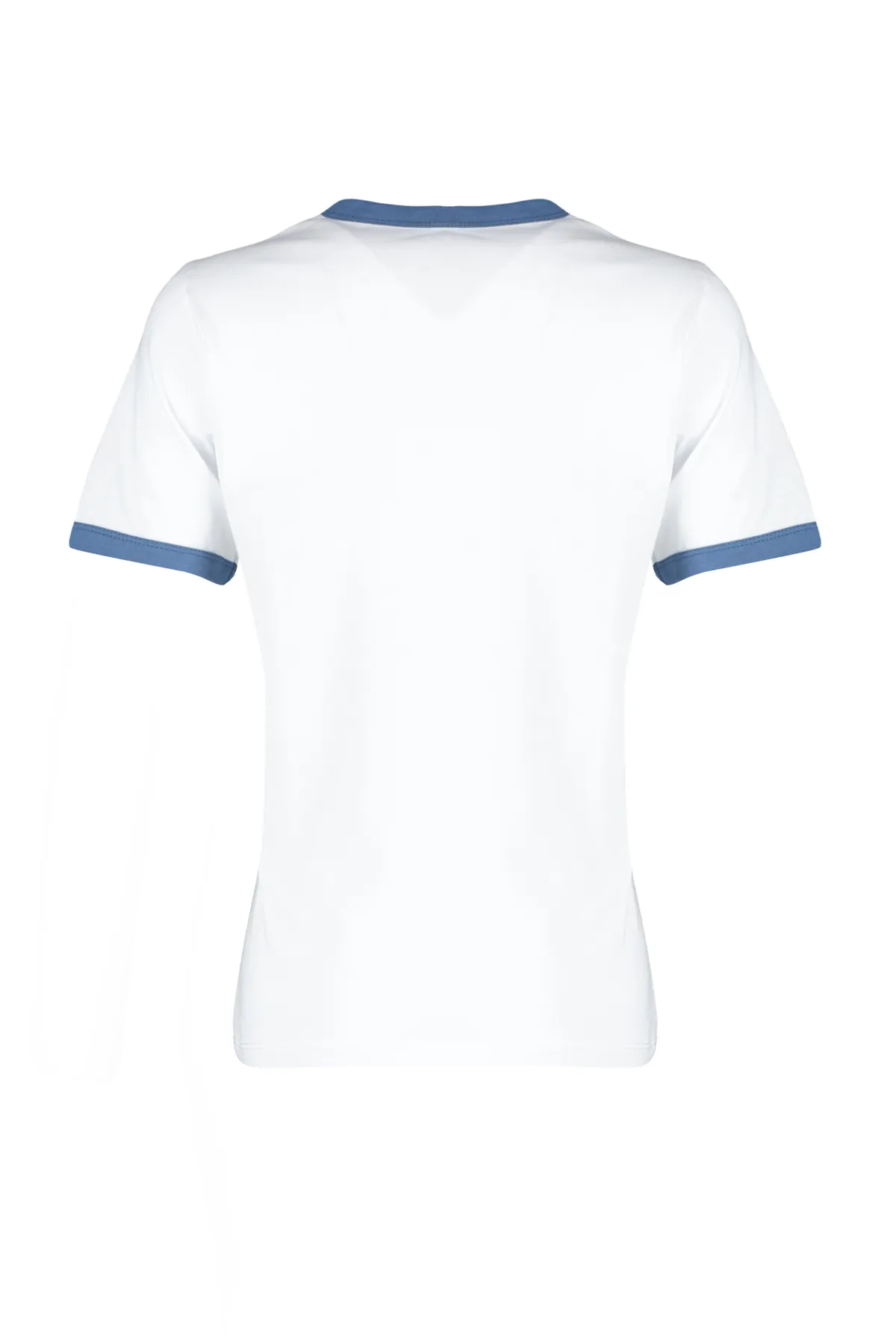 Trendyol Collection  Ecrufarbenes Strick-T-Shirt aus 100 % Baumwolle mit bestickten Kontrastpaspeln TWOSS24TS00037