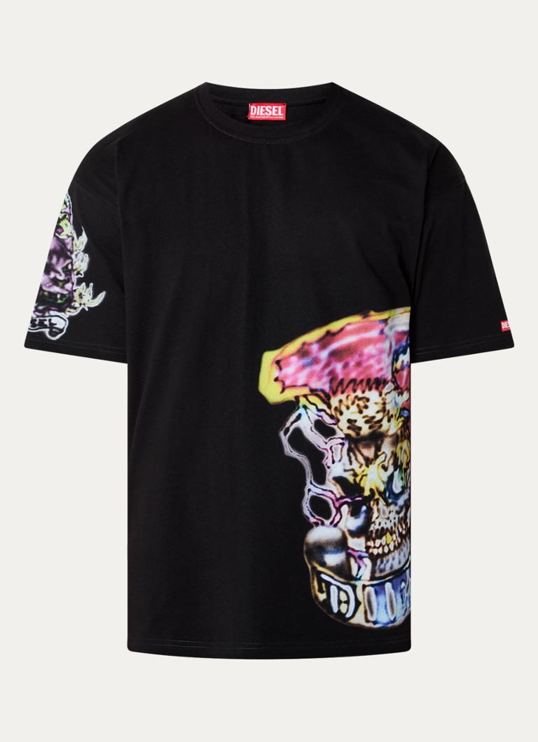 Tricou Diesel T-Boxt-Q22 cu imprimeu dublu pe spate