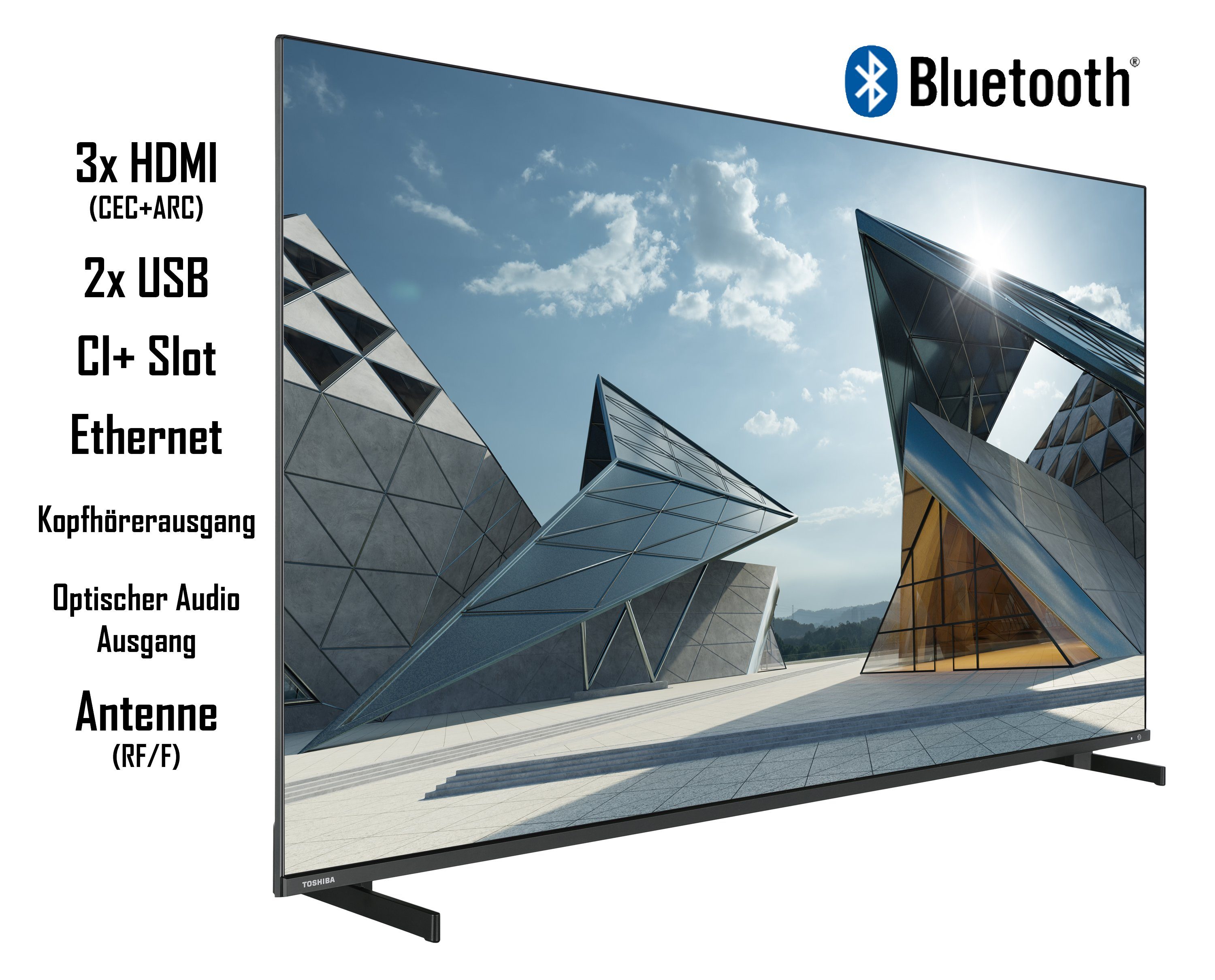 Toshiba 65QL5D63DAY QLED-Fernseher (164 cm/65 Zoll, 4K Ultra HD, Smart TV, HDR Dolby Vision, Triple-Tuner, Sound by Onkyo - Inkl. 6 Monate HD)