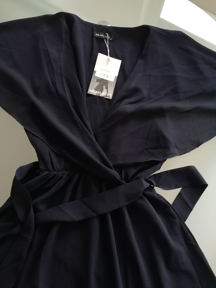 Milan Kiss Kleid in Dunkelblau günstig kaufen S