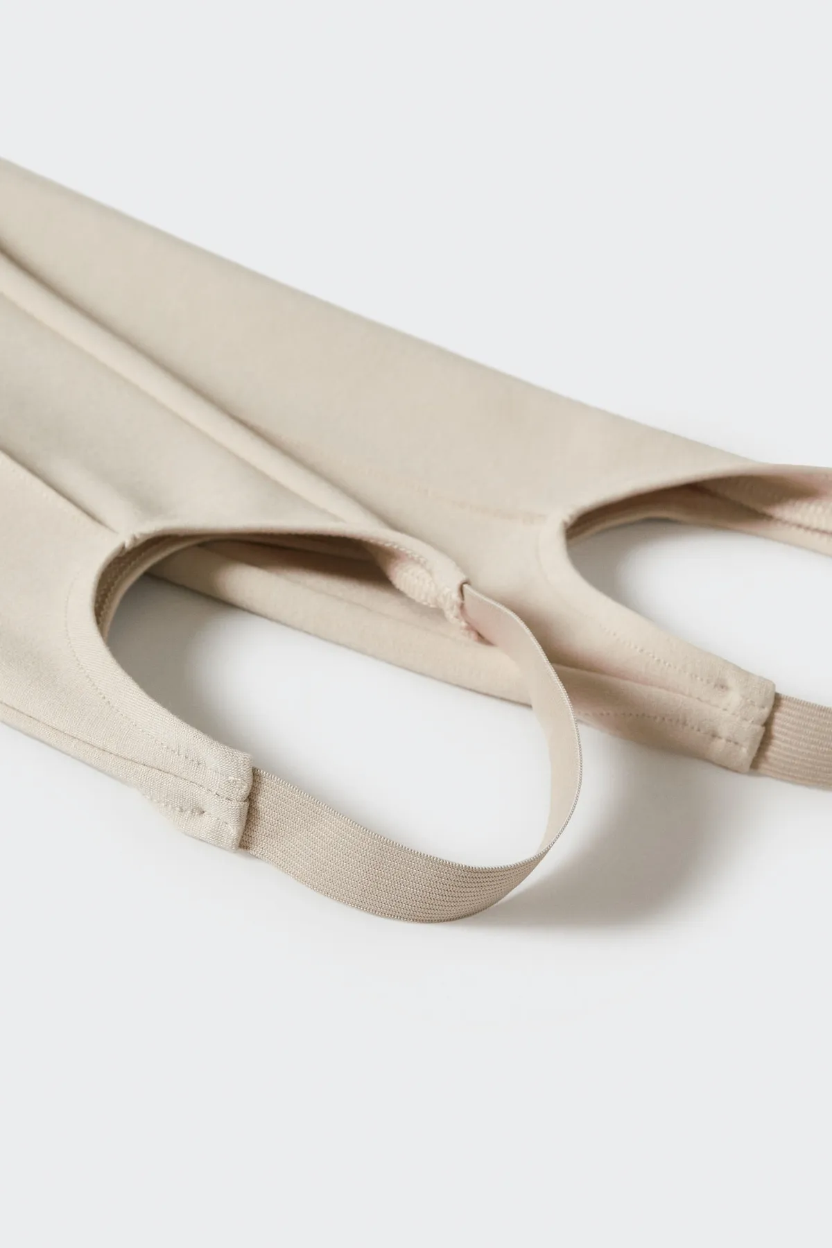 MANGO  Leggings - Beige - Mittlerer Bund
