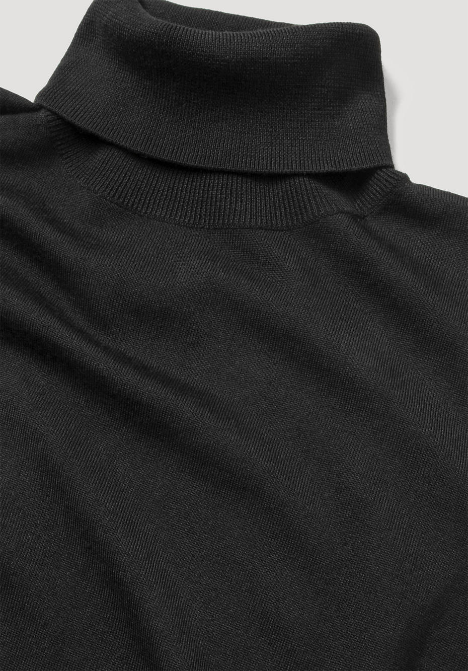 Rollkragenpullover aus reiner Bio-Merinowolle