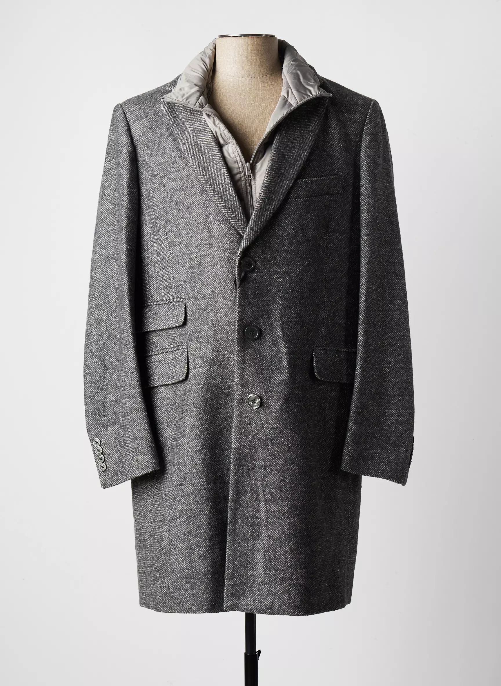 Dan John Manteaux Longs Homme couleur gris