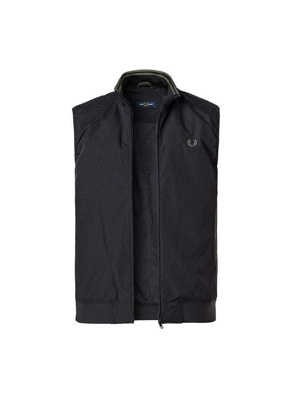 Fred Perry, Weste, Mikrofaser, schwarz