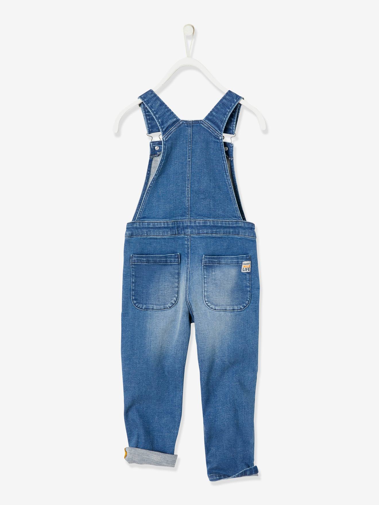 Vertbaudet Jungen Jeans-Latzhose - blue stone