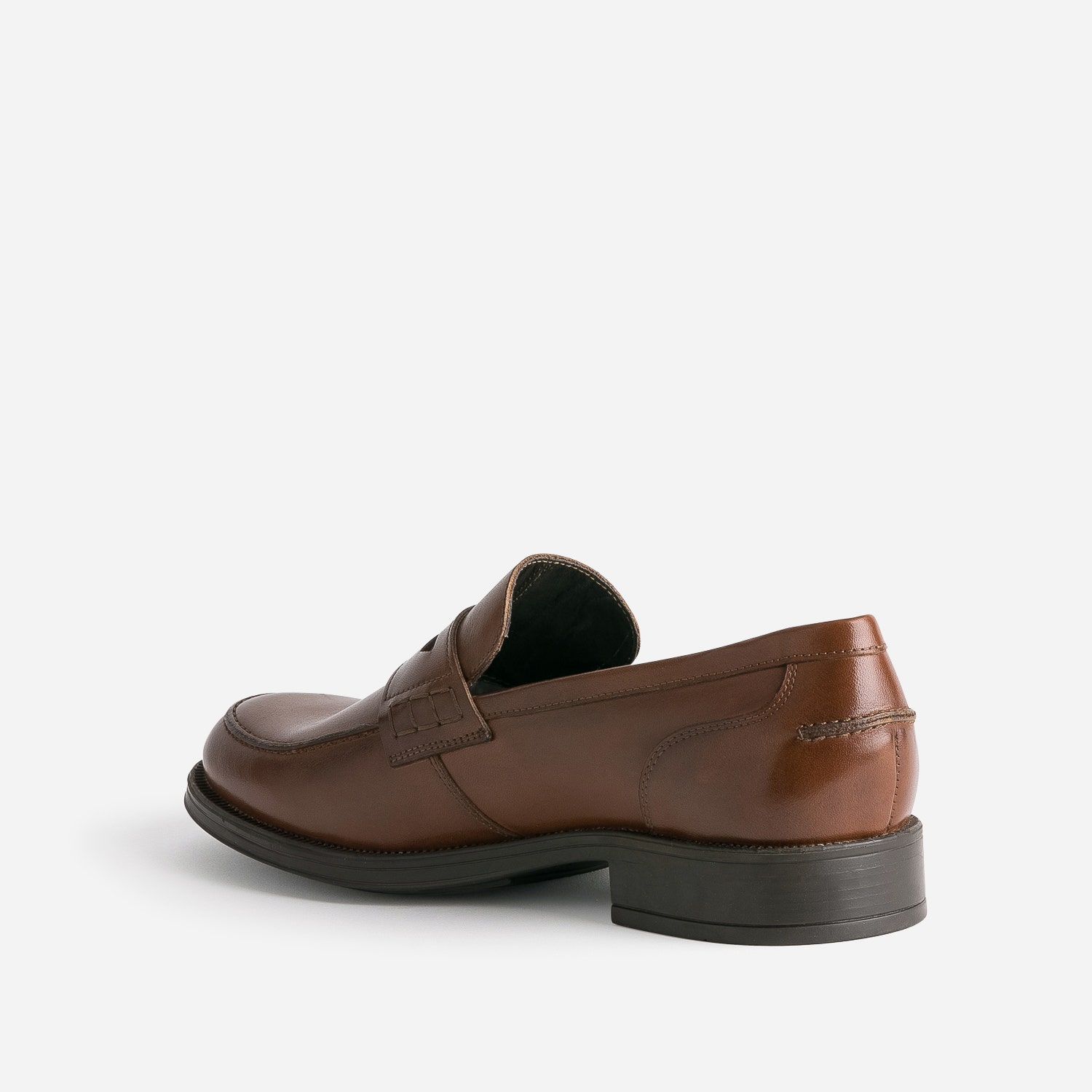 Mocassin marron foncé cuir