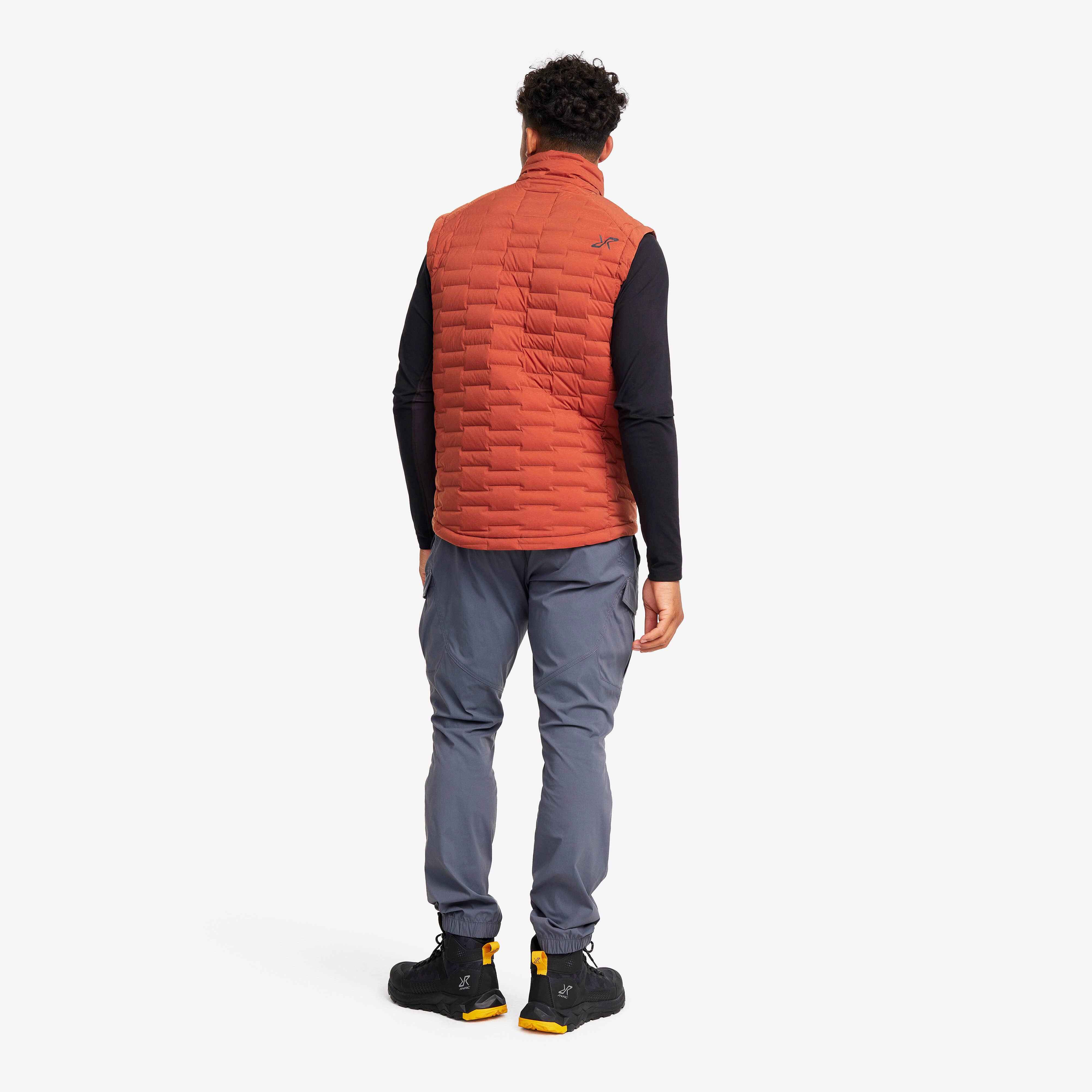 Flex Stretch Down Vest Homme Rusty Orange
