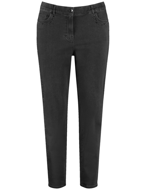 5-Pocket Jeans mit Ziersteinen Betty