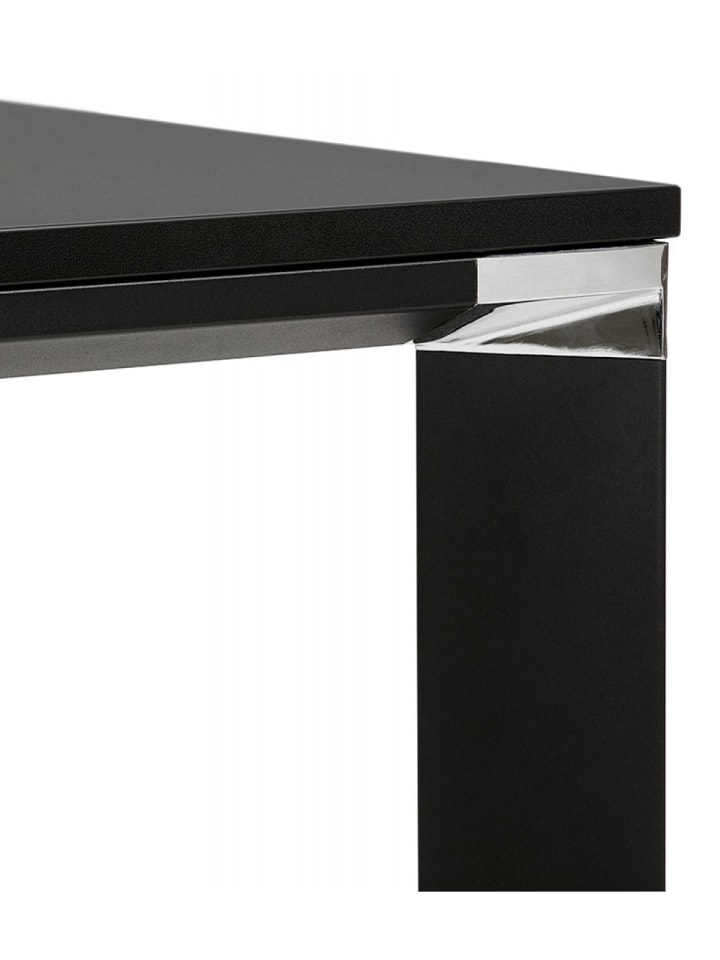 KADIMA DESIGN Konferenztisch Besprechungstisch aus Holz Metall | 140x140x74,6 cm in Schwarz günstig kaufen