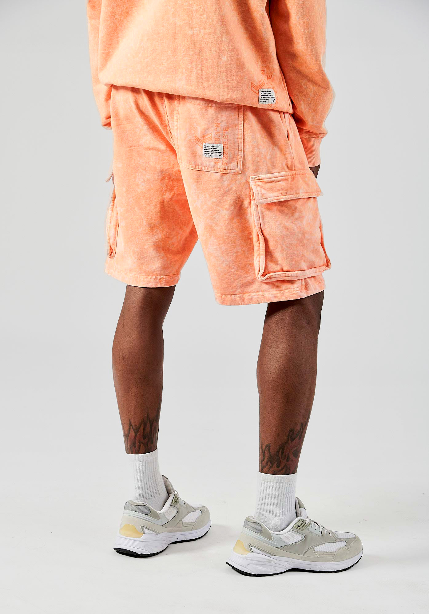 BINX   Short orange homme 100% coton