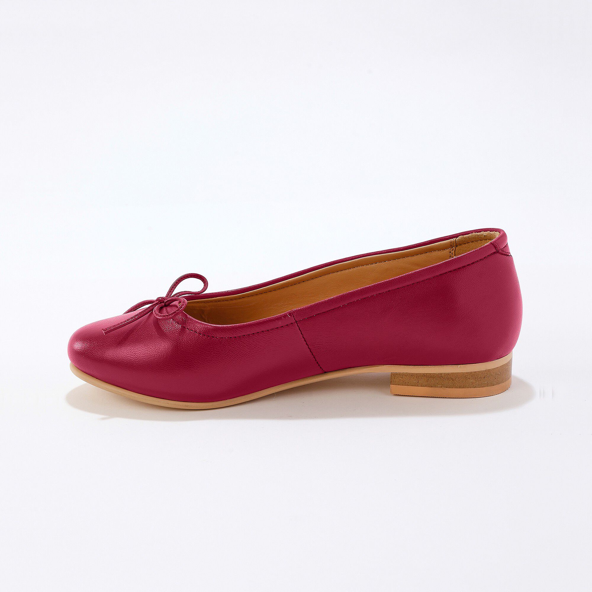 Ballerines plates confort en cuir