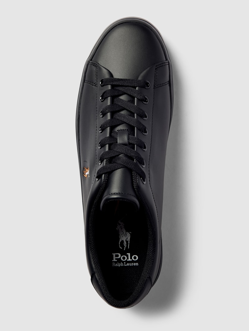 Sneaker aus Leder mit Label-Stitching Modell 'LONGWOOD' in schwarz