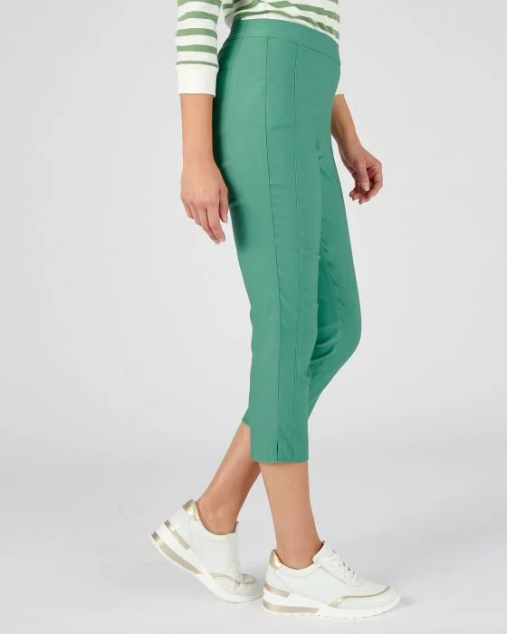 Pantacourt toile stretch