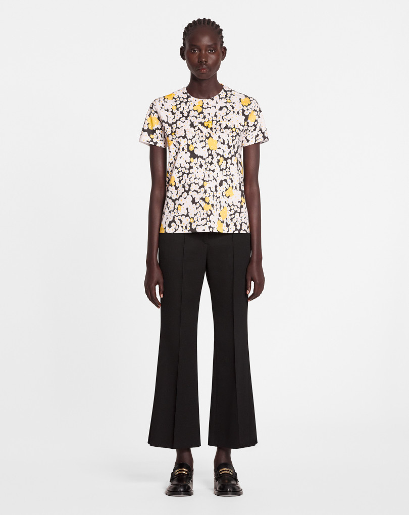 T-SHIRT CLASSIQUE BRODÉ LANVIN PARIS SURIMPRIMÉ