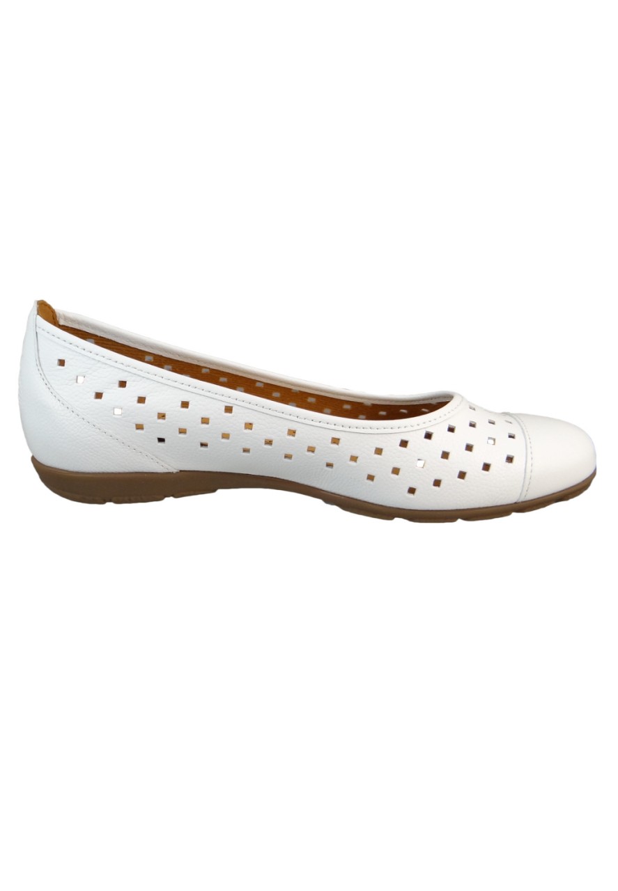 GABOR Ballerinas weiss Gabor Fashion Sportlicher Ballerina 24.1