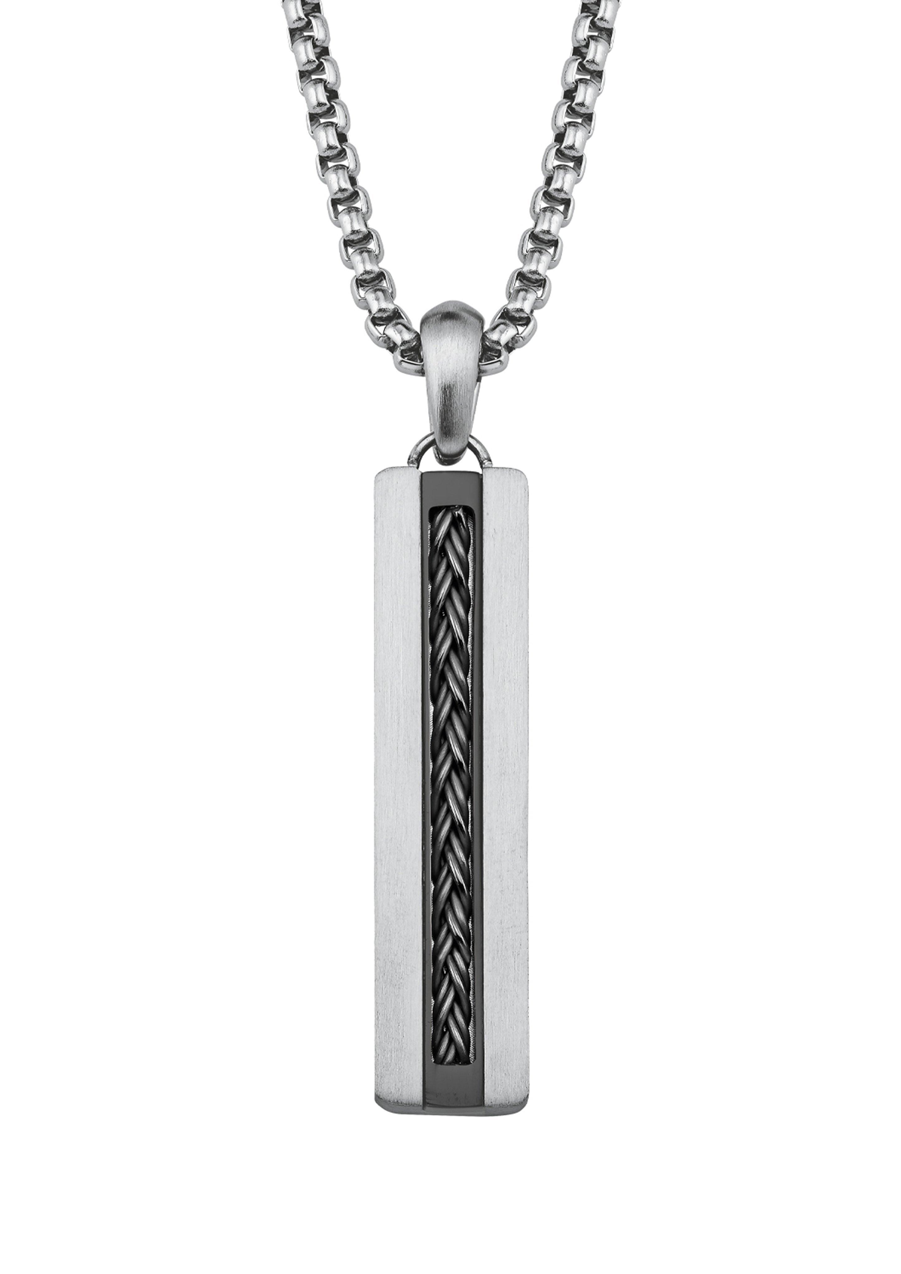 Kette mit Dog-Tag Anhänger aus Edelstahl  272.002.6411.4336-99B0