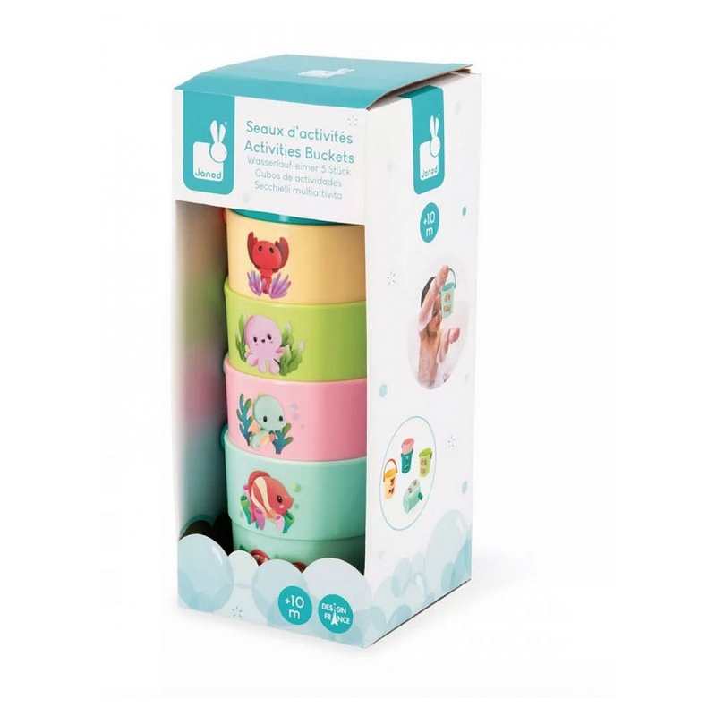 Seaux d'activités pour le bain Mes bébés animaux