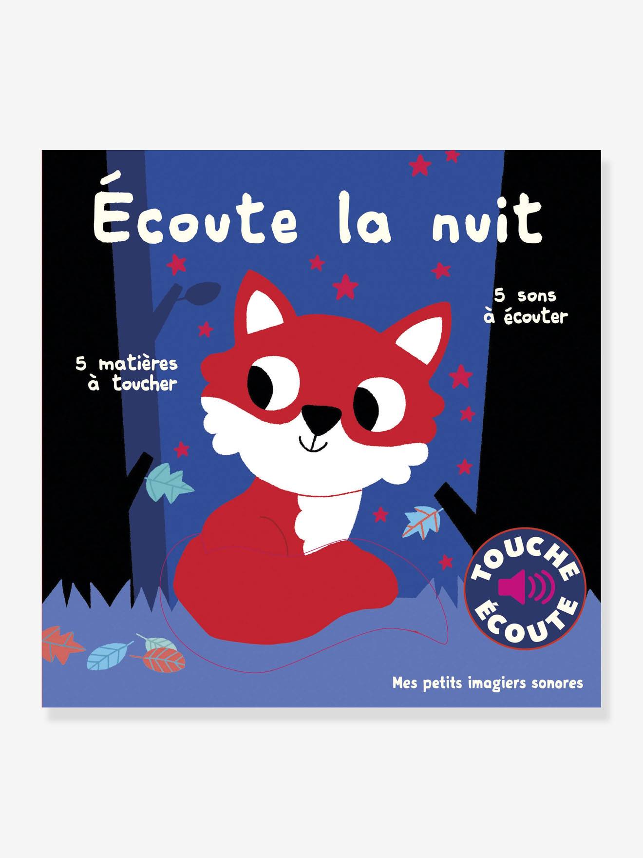 Livre sonore et tactile Ecoute la nuit GALLIMARD JEUNESSE bleu
