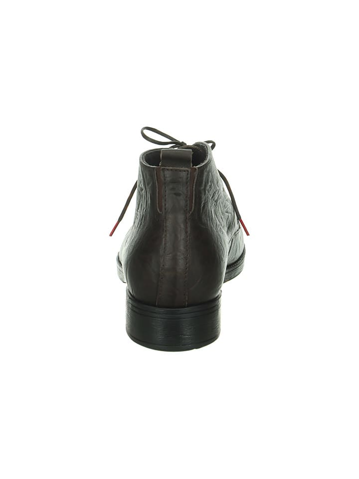 Think! Leder-Ankle-Boots in Braun günstig kaufen