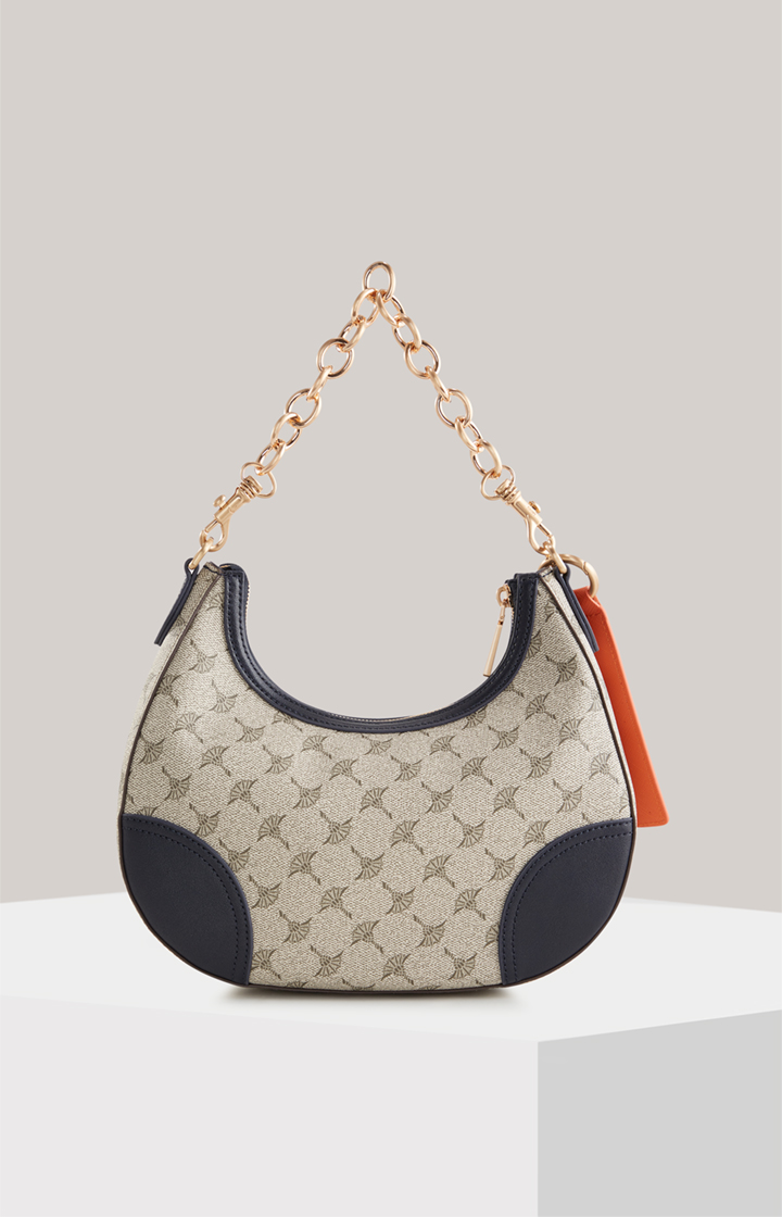 Schultertasche Mazzolino Edition Annina in Beige/Blau