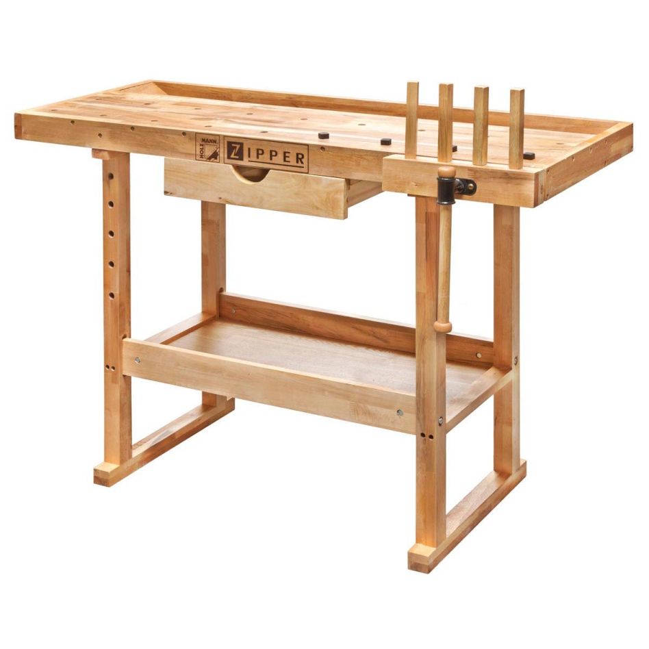 Stół warsztatowy Holzmann WB126 z szufladą i zaciskami 1260x620x840 mm