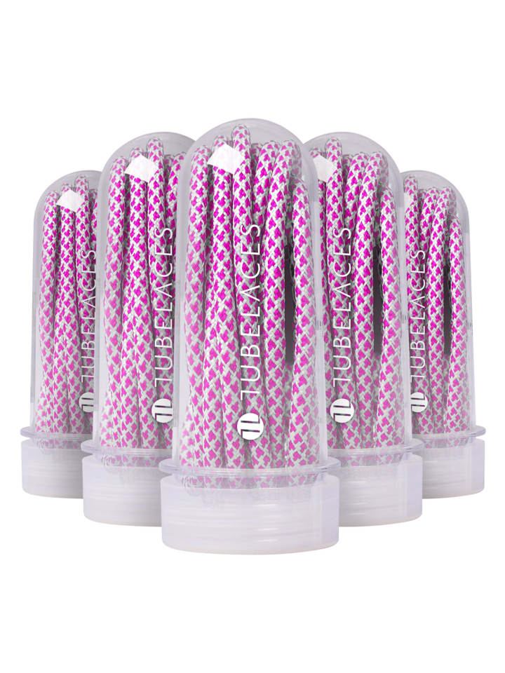 TubeLaces TubeLaces Schnürsenkel in wht/neonpink günstig kaufen