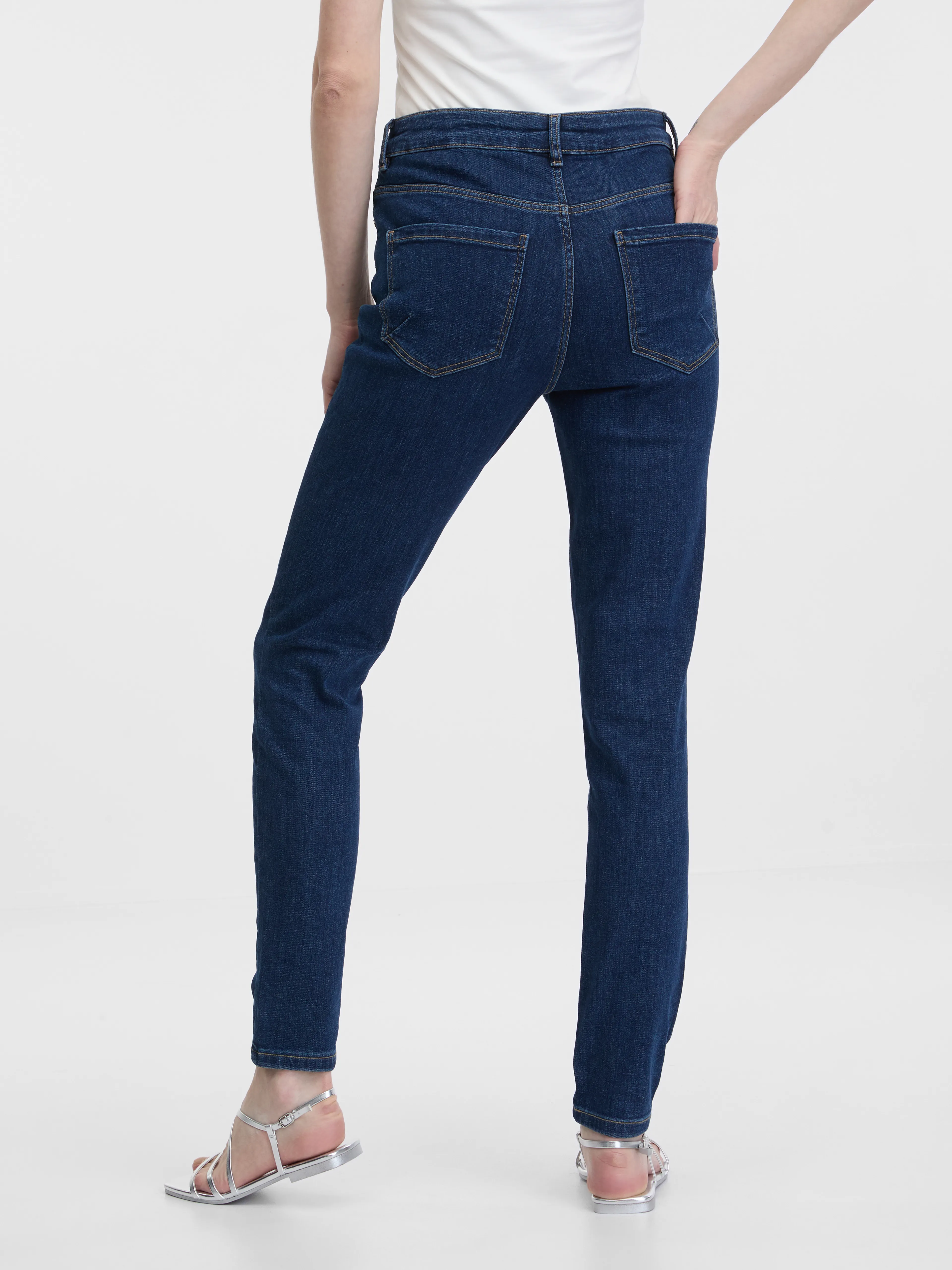 Dunkelblaue Damen Skinny-Jeans ORSAY