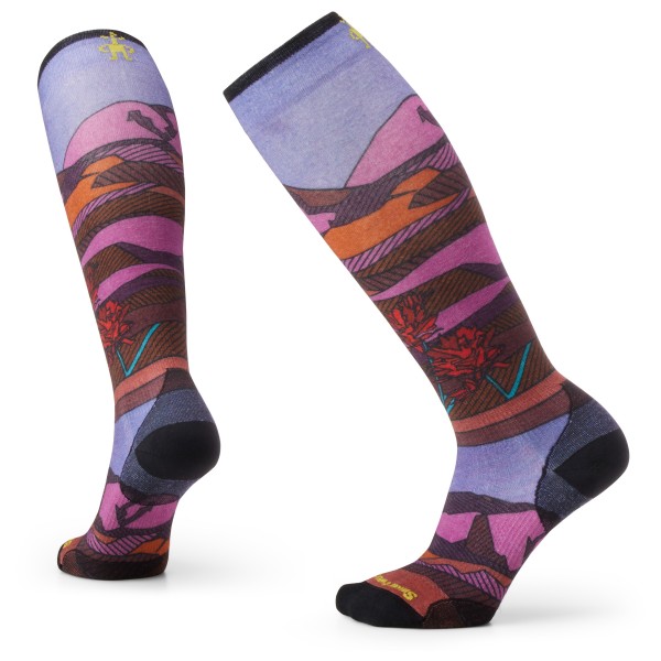Smartwool - Women's Ski Zero Cushion Floral Field Print OTC - Skisocken