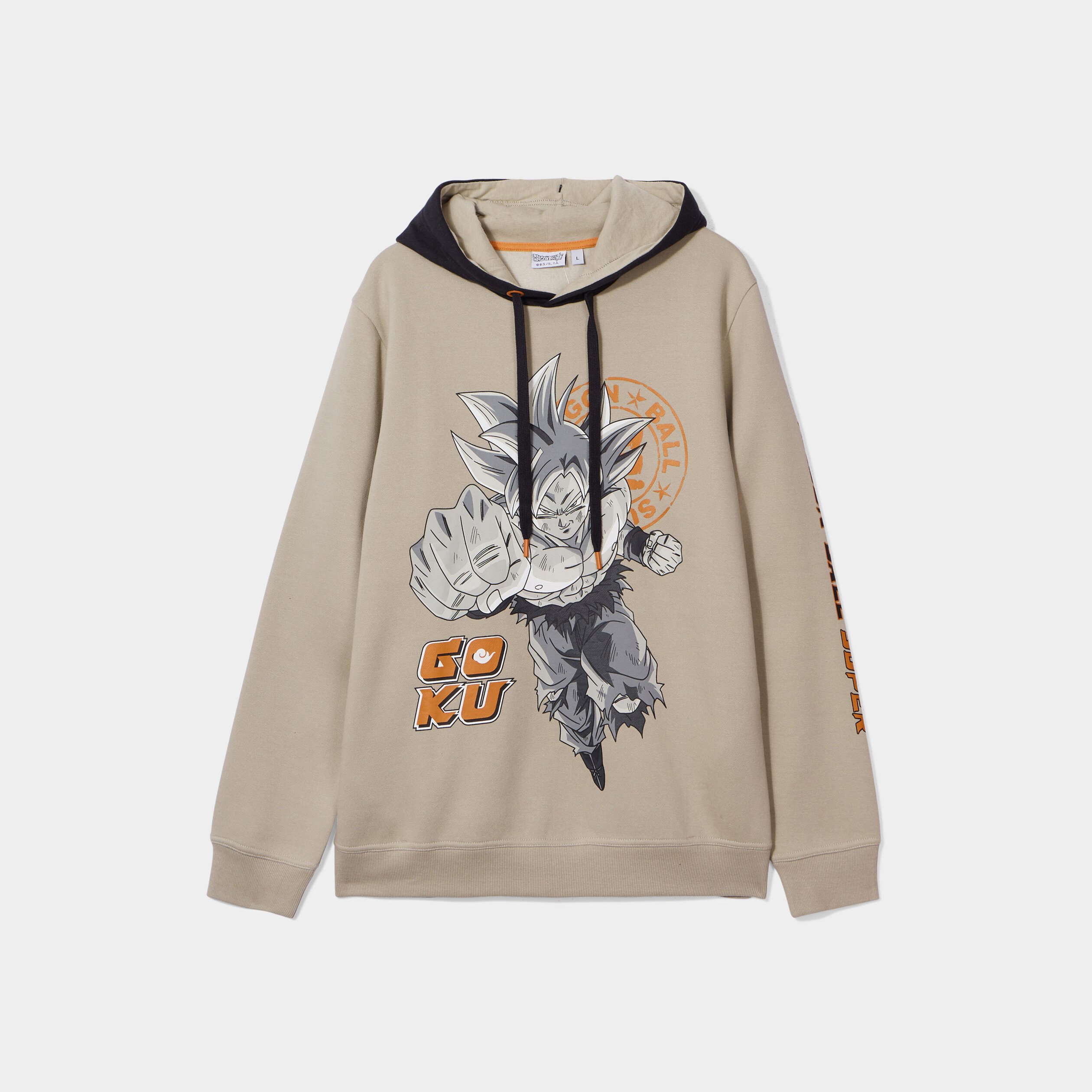 Sweat à capuche hoodie Dragon Ball Z gris homme | La Halle