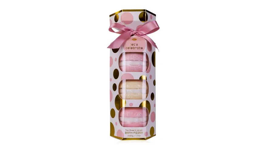Accentra Badefizzer Macarons Let's Celebrate Geschenkpackung