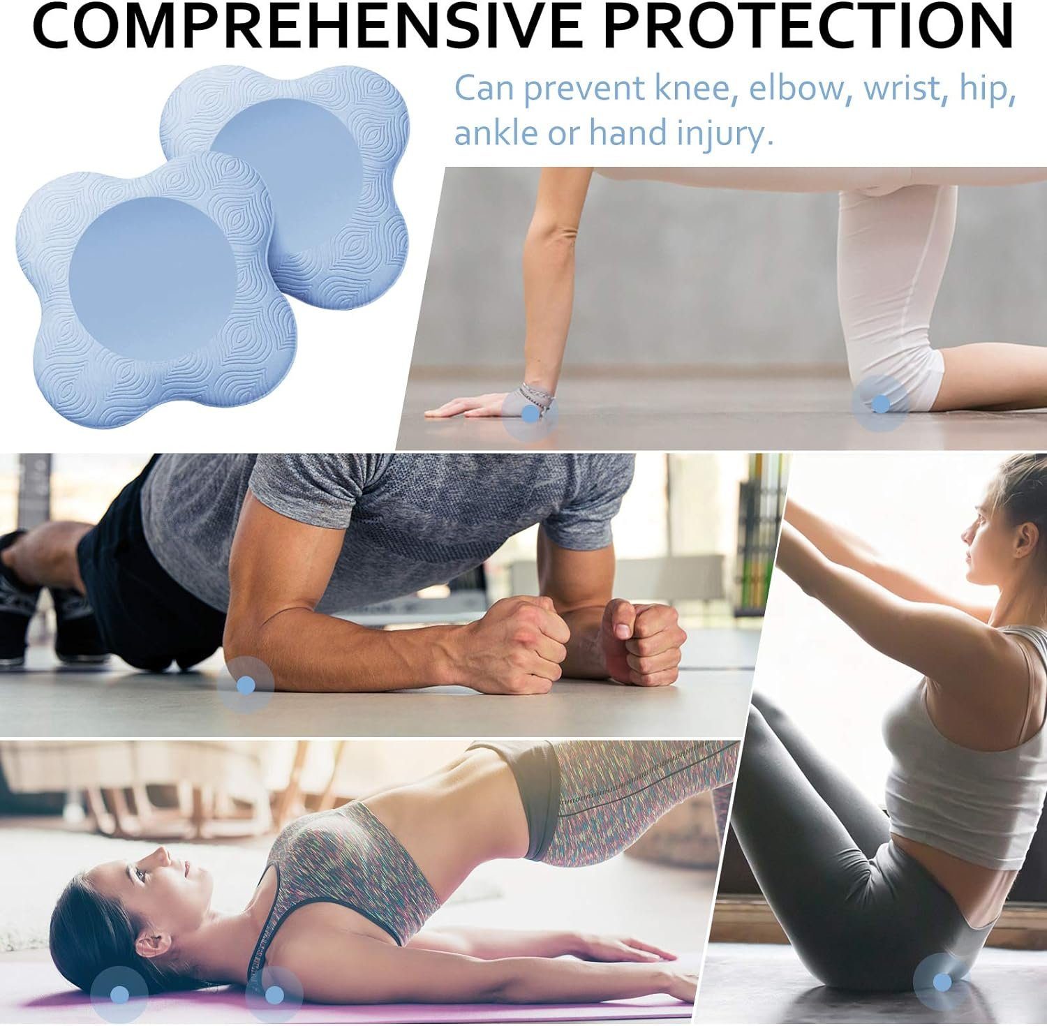 Runxizhou Kniekissen 2 Stk Kniekissen für Yoga,Yoga Matt für Pilates, (1-St)