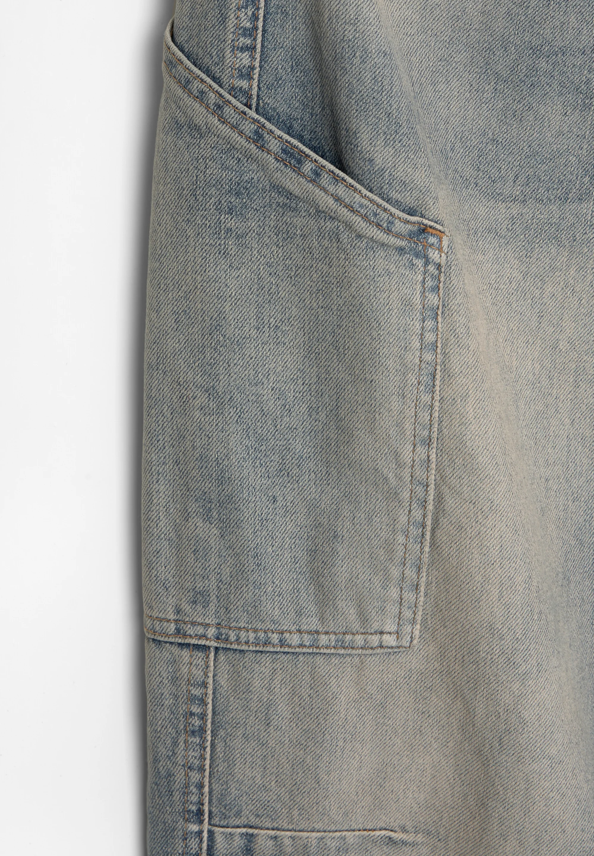PULL&BEAR WASHED BALLOON FIT - Vaqueros pitillo