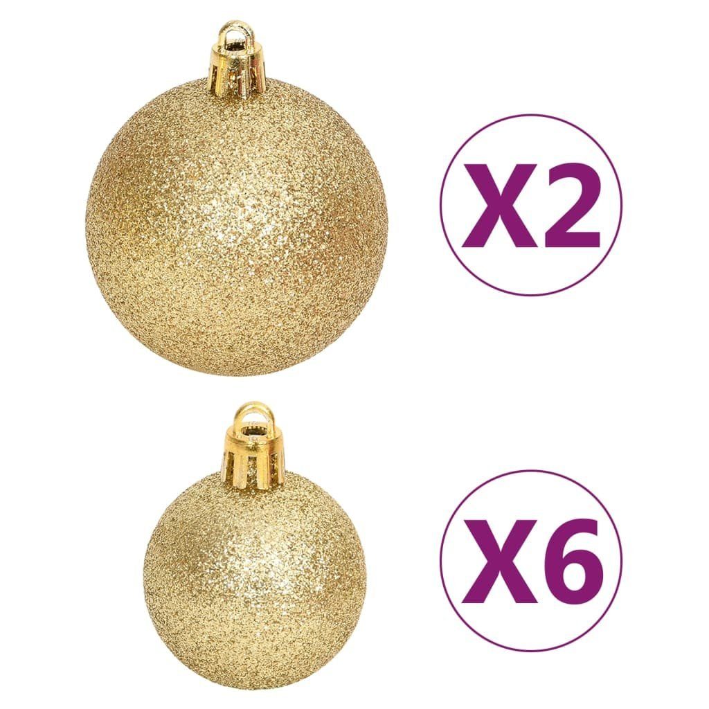 vidaXL Christbaumschmuck 108-tlg. Weihnachtskugel-Set Golden und Rot (1-tlg)