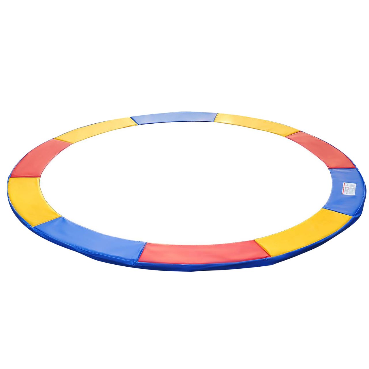 HOMCOM Trampolin Randabdeckung Sicherheitsnetz Wetterplane Leiter 8ft 10ft 12ft 15ft (Randabdeckung: Ø 244cm-Bunt)