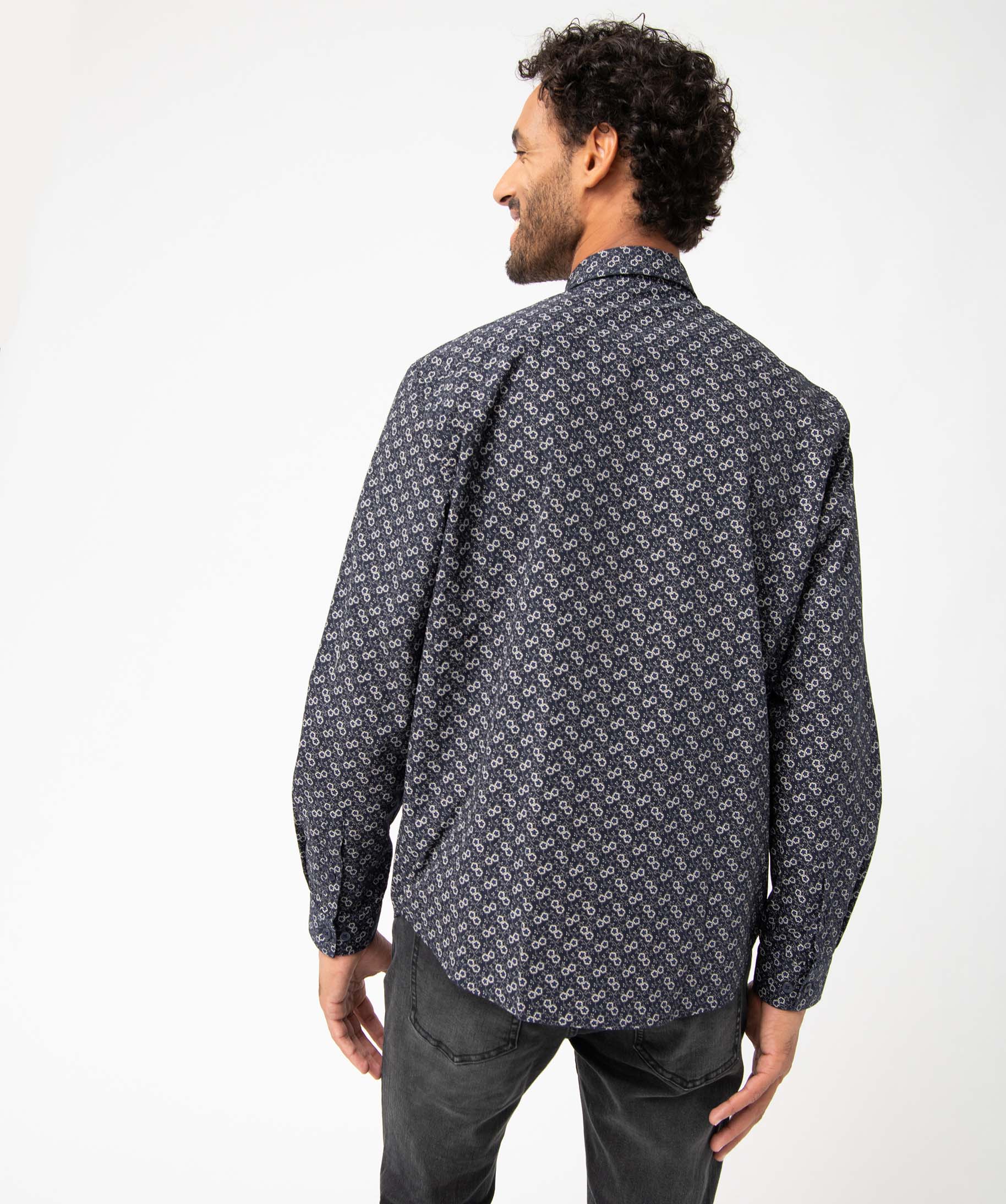 Chemise homme à motifs fleuris imprime | GEMO