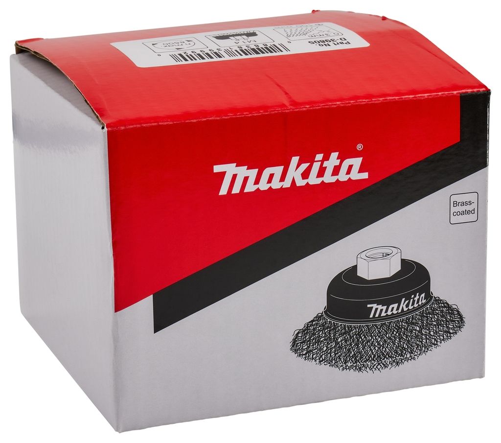 Perie Makita Accessories D-39805 cupă Sârmă de oțel placată cu alamă ondulată M14 x 100 mm