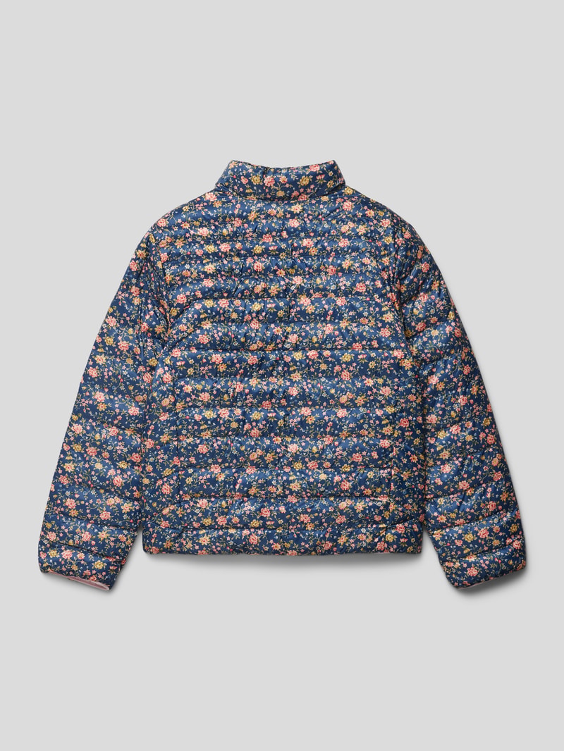 Steppjacke mit Label-Stitching Modell 'TERRA' in hellrosa
