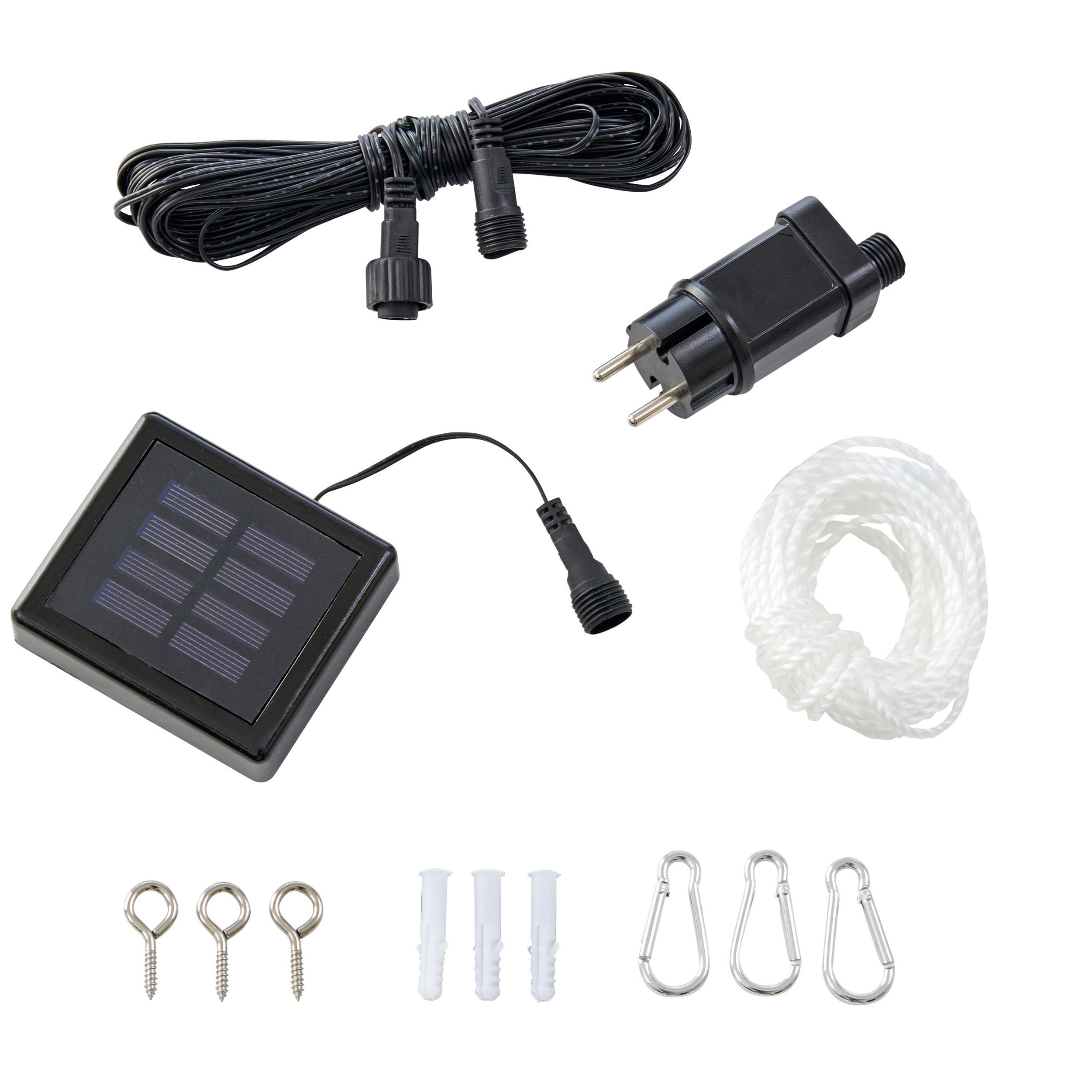 kamelshopping Sonnensegel Sonnensegel mit LED Solar Beleuchtung, dreieckig, ca. 3,25 x 3,25 x 3m, Polyethylen, Sonnenschutz mit Lichterkette, Funkelmodus, 110 LEDs, warmweiß