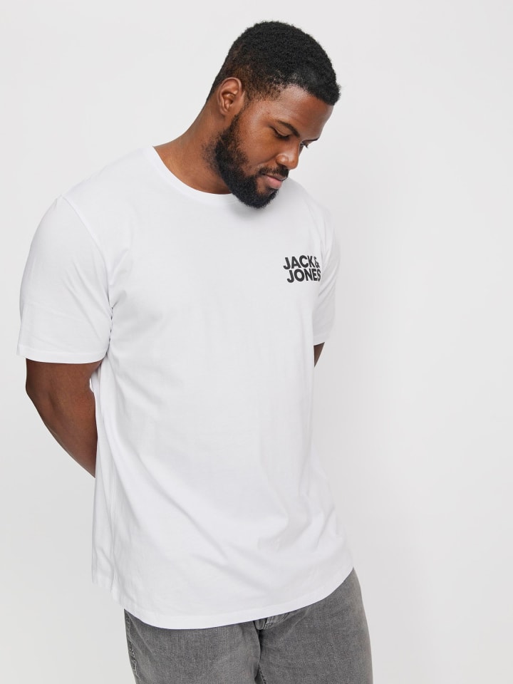 JACK & JONES PLUS T-shirt in White günstig kaufen