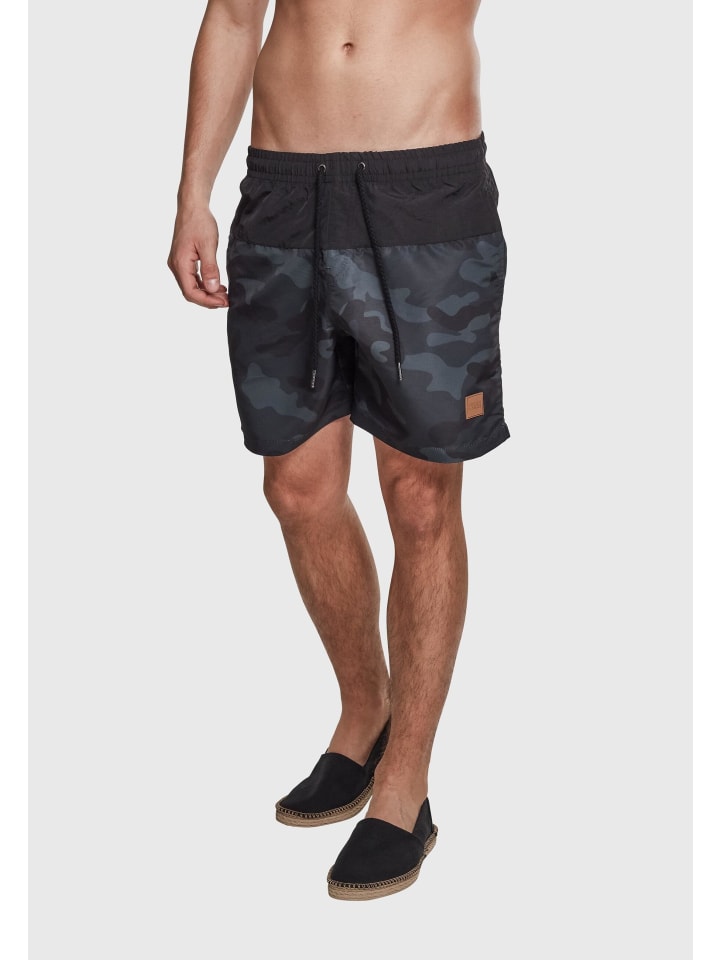 Urban Classics Urban Classics Badeshorts in blk/darkcamo günstig kaufen