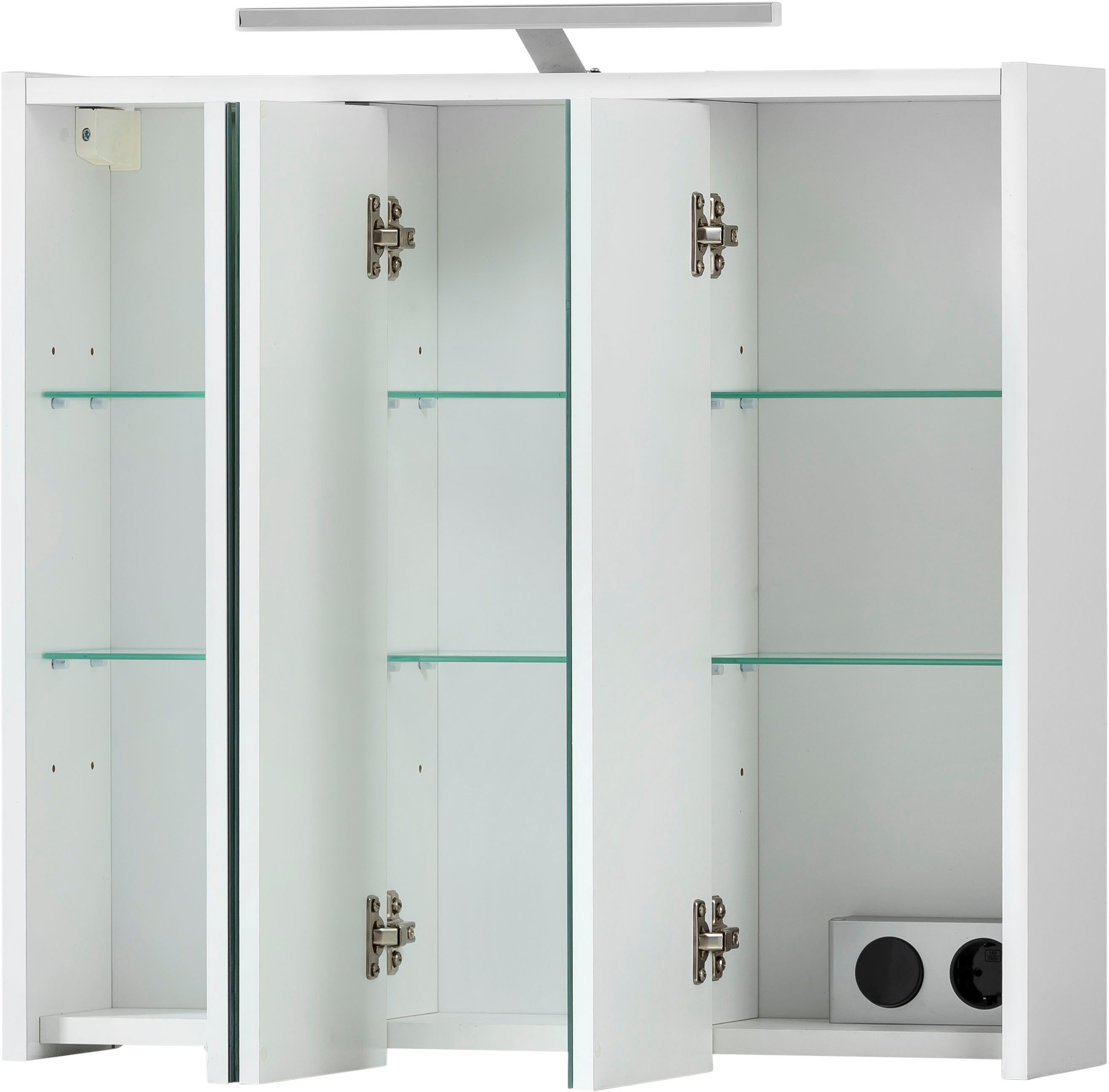 INOSIGN Badmöbel-Set Dex, (3-St), bestehend aus Waschbeckenunterschrank, Hochschrank, Spiegelschrank