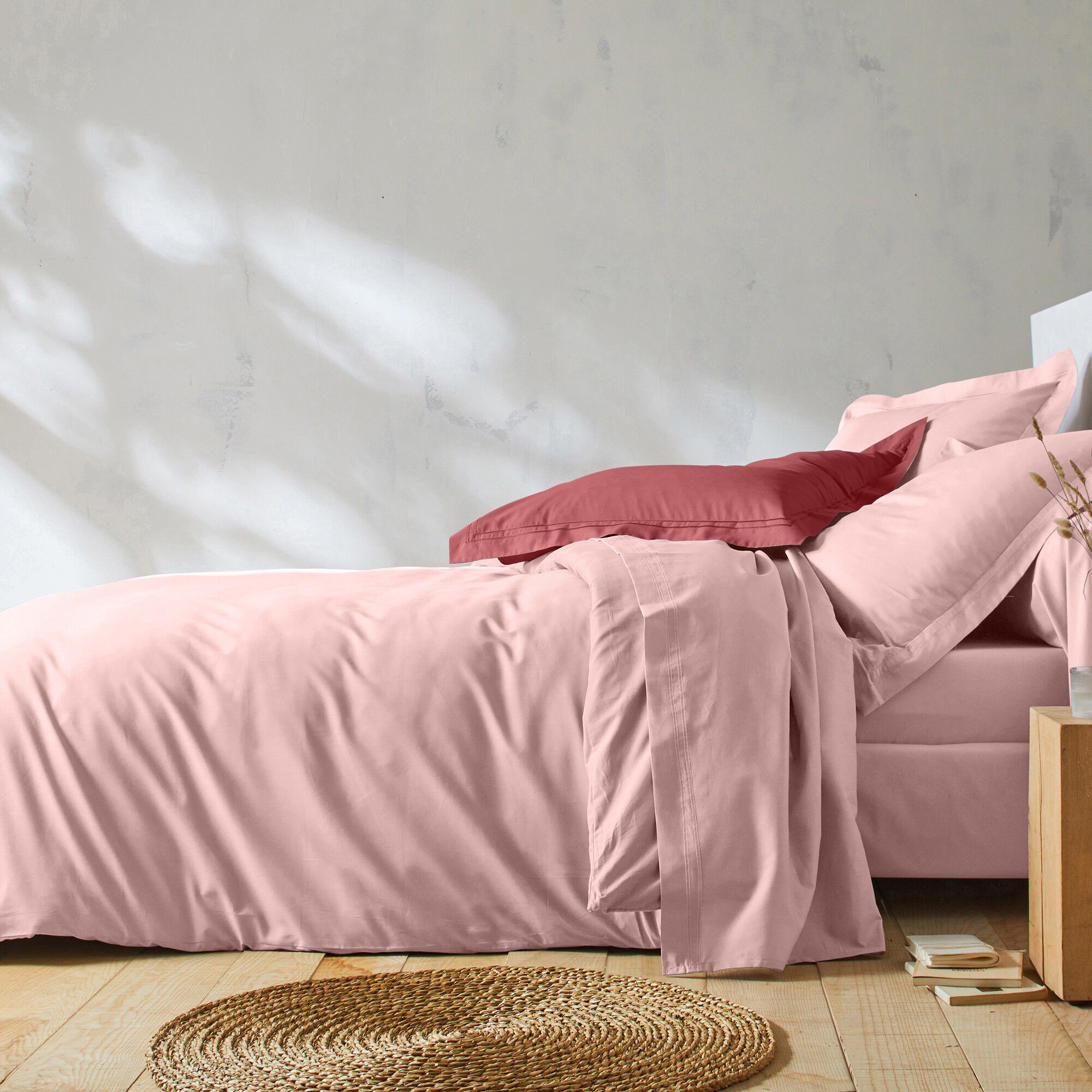 Linge de lit uni percale