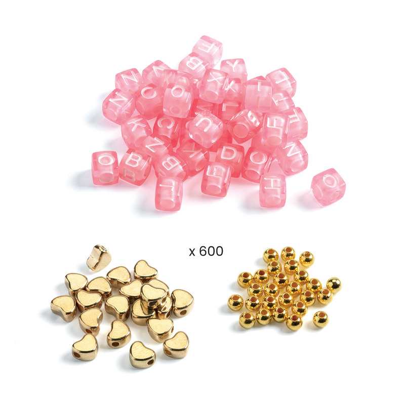 1000 Perles alphabet argent