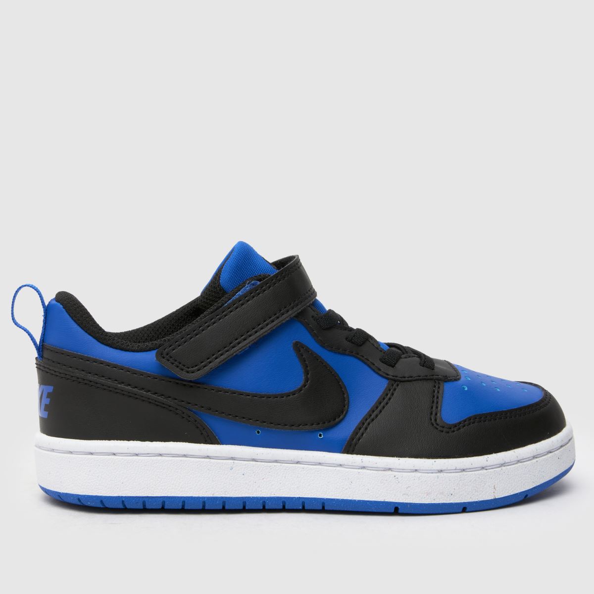 Nike svarta och blå Court Borough Low Recraft pojkar/junior träningsskor