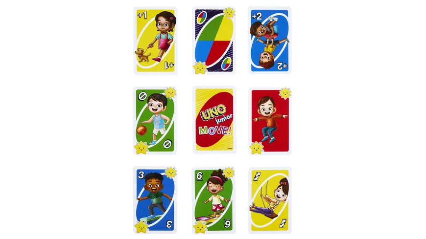 Mattel Games UNO Junior Move interaktives Kartenspiel, Kinderspiel