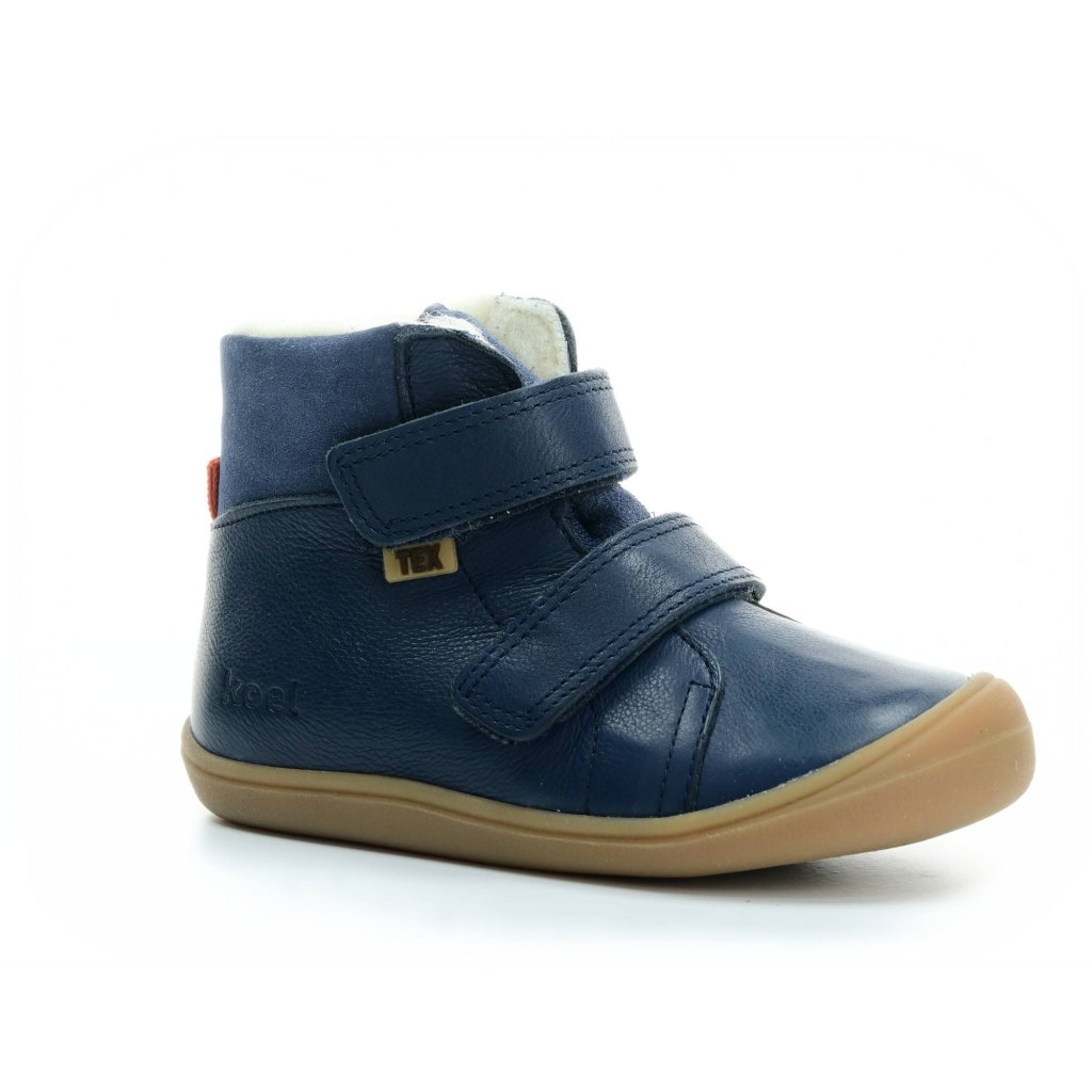 Koel4kids Brandon Tex Wool Blue 06T001.102-110 mit Wolle gefütterte Winterbarfußschuhe